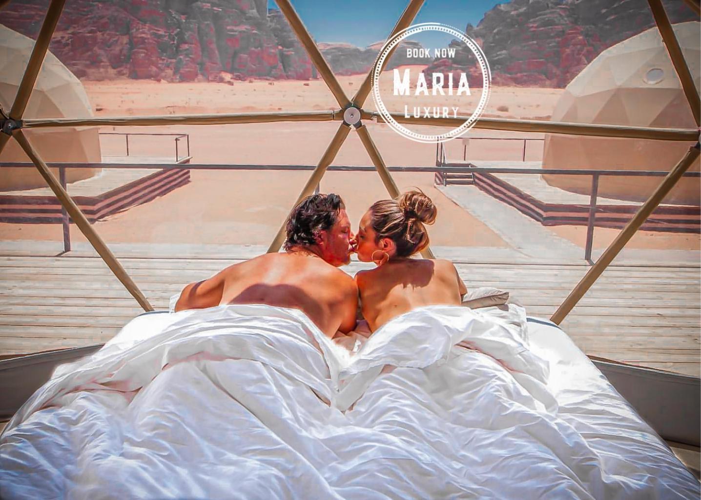 Rum Maria Luxury Camp & Bubble Rooms Wadi Rum Esterno foto