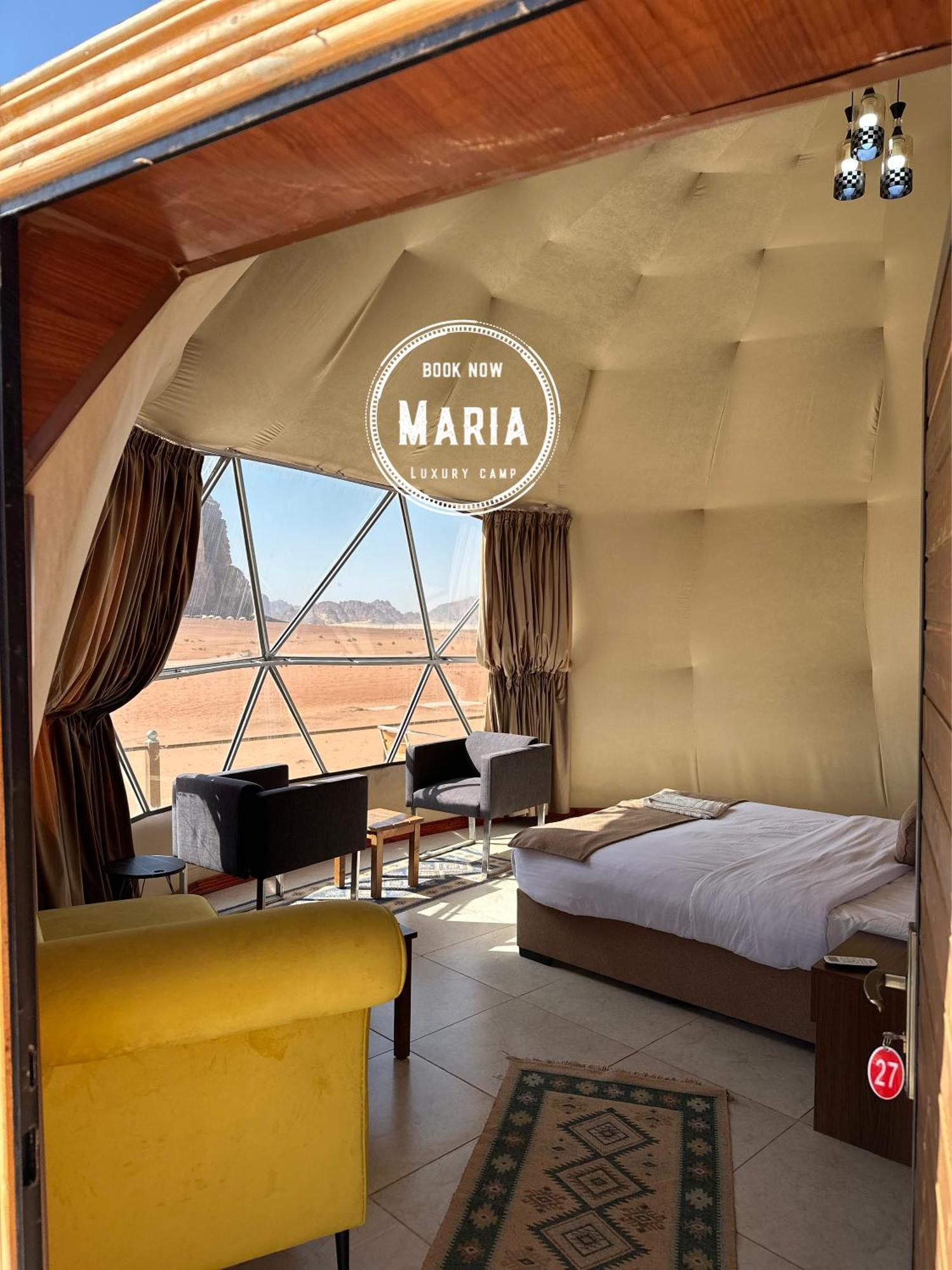 Rum Maria Luxury Camp & Bubble Rooms Wadi Rum Esterno foto