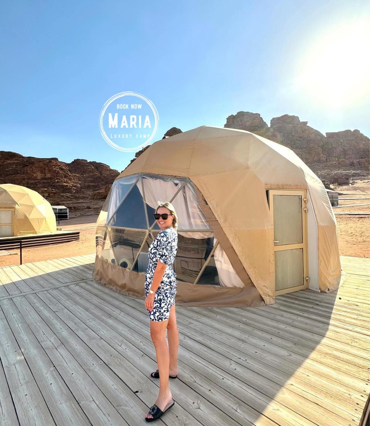 Rum Maria Luxury Camp & Bubble Rooms Wadi Rum Esterno foto